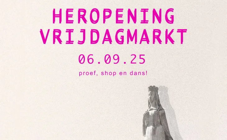 De Vrijdagmarkt is terug van weggeweest!