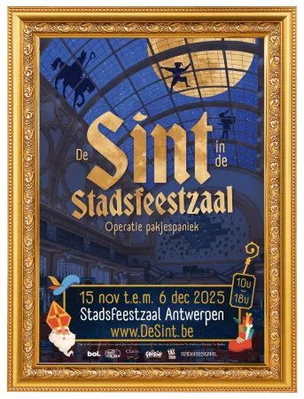 Ontmoet de Sint van 15 november tem 6 december in de Stadsfeestzaal