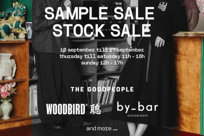 Sample & Stock Sale in de Kloosterstraat: shop Woodbird, by-bar en meer