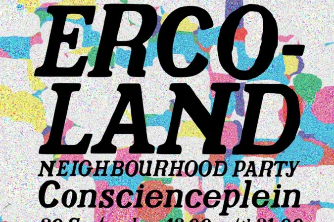 Ercoland viert eerste grote buurtfeest op het Conscienceplein in Antwerpen